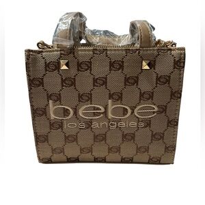bebe Brown Tote Bag
